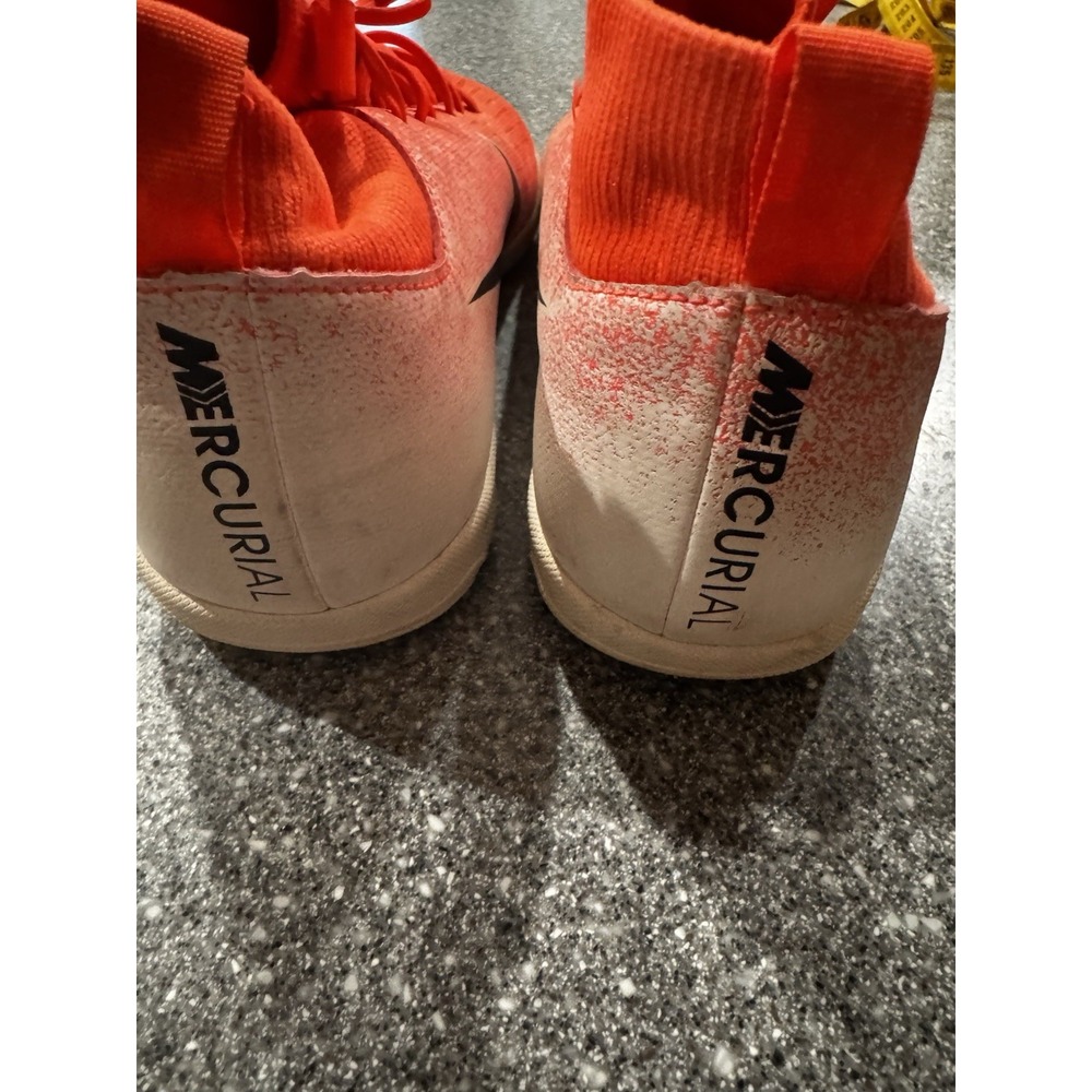 Nike Mercurial SuperflyX 6 Elite TF Turf Orange/white EUC SIZE 5Y SB23 - Picture 3 of 6